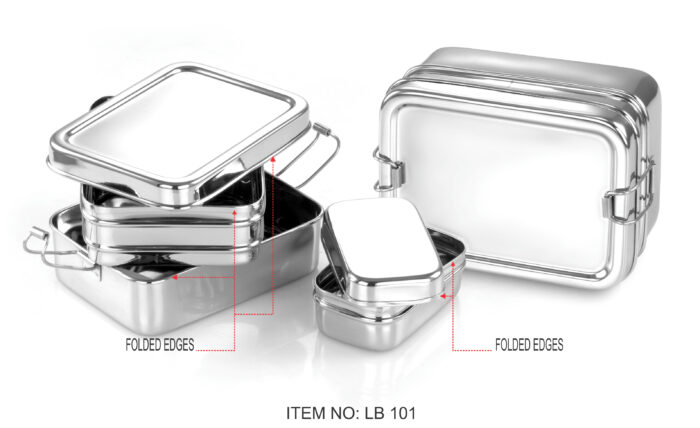 3-IN-1 Lunchbox with Inner Snack box – Unique Steel